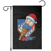 Christmas Baseball Ice Cream Drip Garden Flag Santa Sports Player Xmas Light Boys Baseball Bat - Wonder Print Shop