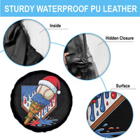 Christmas Baseball Ice Cream Drip Spare Tire Cover Santa Sports Player Xmas Light Boys Baseball Bat TS10