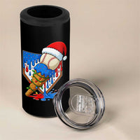 Christmas Baseball Ice Cream Drip 4 in 1 Can Cooler Tumbler Santa Sports Player Xmas Light Boys Baseball Bat - Wonder Print Shop