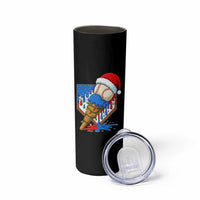 Christmas Baseball Ice Cream Drip Skinny Tumbler Santa Sports Player Xmas Light Boys Baseball Bat - Wonder Print Shop