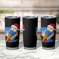 Christmas Baseball Ice Cream Drip Tumbler Cup Santa Sports Player Xmas Light Boys Baseball Bat - Wonder Print Shop