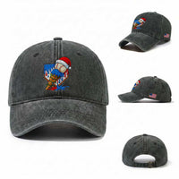 Christmas Baseball Ice Cream Drip Washed Cotton Baseball Cap Santa Sports Player Xmas Light Boys Baseball Bat