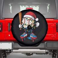 Christmas Baseball Ice Cream Drip Spare Tire Cover Santa Sports Xmas Baseball Player TS10