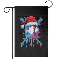 Christmas Baseball Ice Cream Drip Garden Flag Santa Sports Xmas Light Boys Sprinkles Baseball Bat - Wonder Print Shop