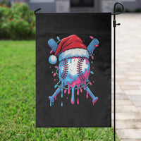 Christmas Baseball Ice Cream Drip Garden Flag Santa Sports Xmas Light Boys Sprinkles Baseball Bat - Wonder Print Shop