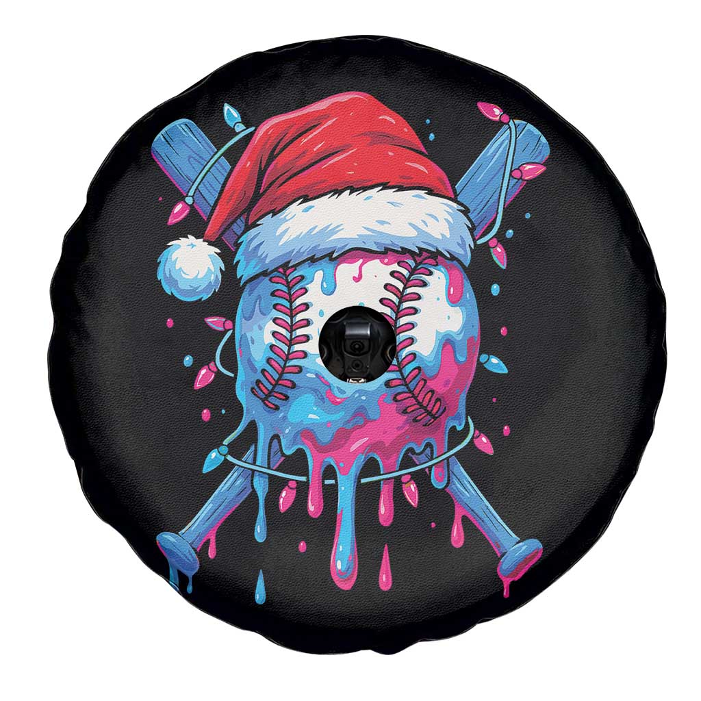 Christmas Baseball Ice Cream Drip Spare Tire Cover Santa Sports Xmas Light Boys Sprinkles Baseball Bat TS10