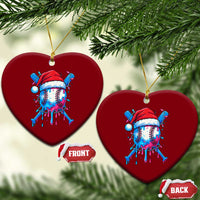 Christmas Baseball Ice Cream Drip Ceramic Ornament Santa Sports Xmas Light Boys Sprinkles Baseball Bat - Wonder Print Shop