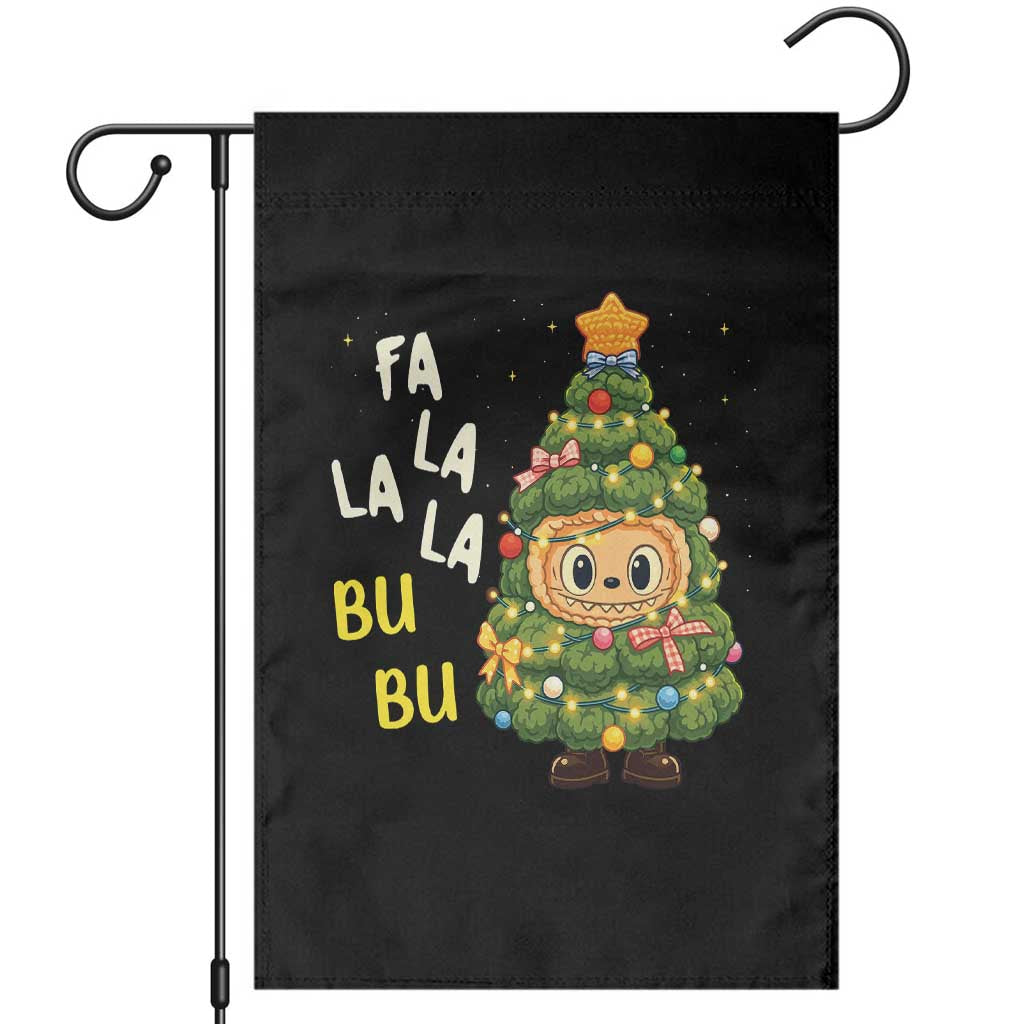 Funny Christmas Garden Flag Fa La La La Bu Bu Xmas Song Kawaii Bubu - Wonder Print Shop