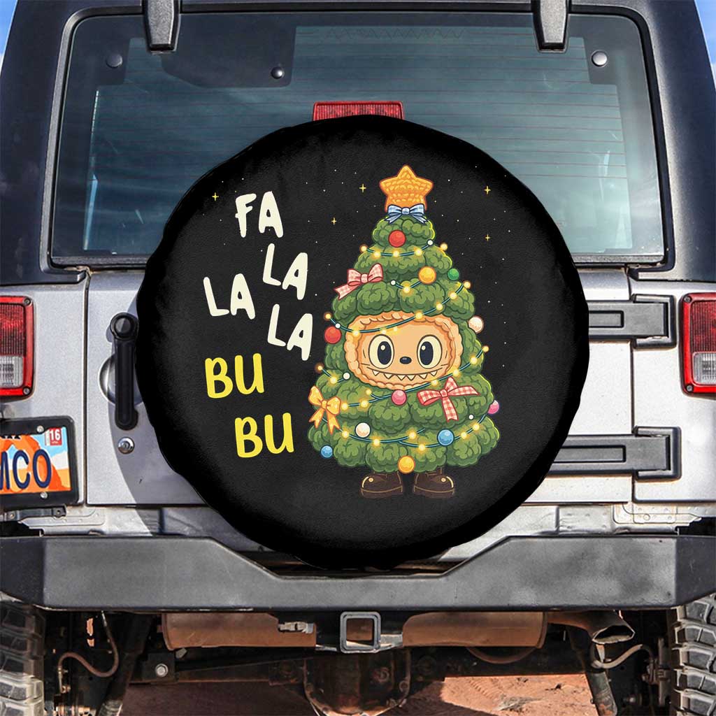 Funny Christmas Spare Tire Cover Fa La La La Bu Bu Xmas Song Kawaii Bubu - Wonder Print Shop