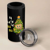 Funny Christmas 4 in 1 Can Cooler Tumbler Fa La La La Bu Bu Xmas Song Kawaii Bubu - Wonder Print Shop