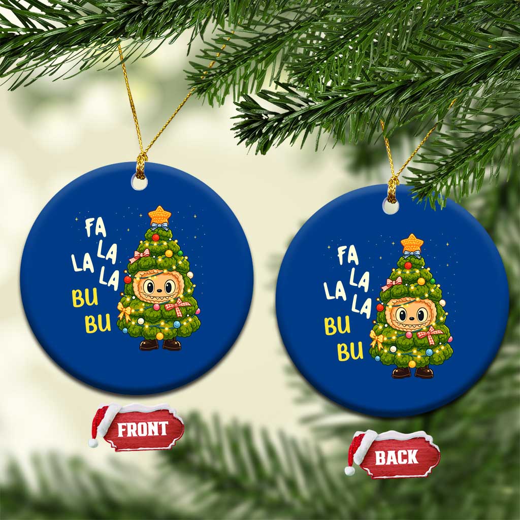 Funny Xmas Ceramic Ornament Fa La La La Bu Bu Xmas Song Kawaii Bubu - Wonder Print Shop