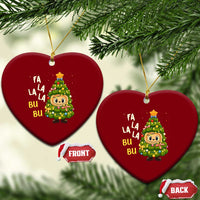 Funny Xmas Ceramic Ornament Fa La La La Bu Bu Xmas Song Kawaii Bubu - Wonder Print Shop