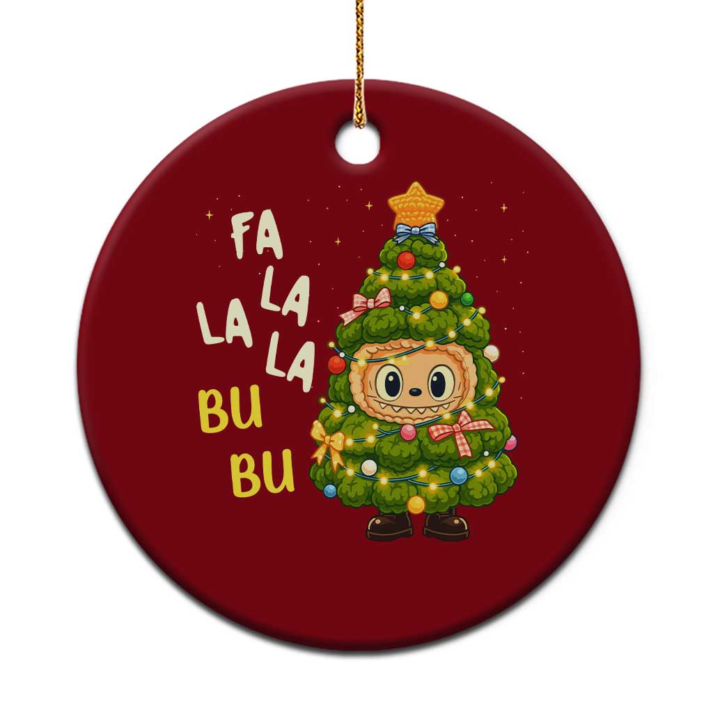 Funny Xmas Ceramic Ornament Fa La La La Bu Bu Xmas Song Kawaii Bubu - Wonder Print Shop
