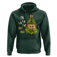 Funny Christmas Hoodie Fa La La La Bu Bu Xmas Song Kawaii Bubu - Wonder Print Shop