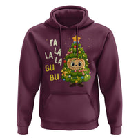 Funny Christmas Hoodie Fa La La La Bu Bu Xmas Song Kawaii Bubu - Wonder Print Shop