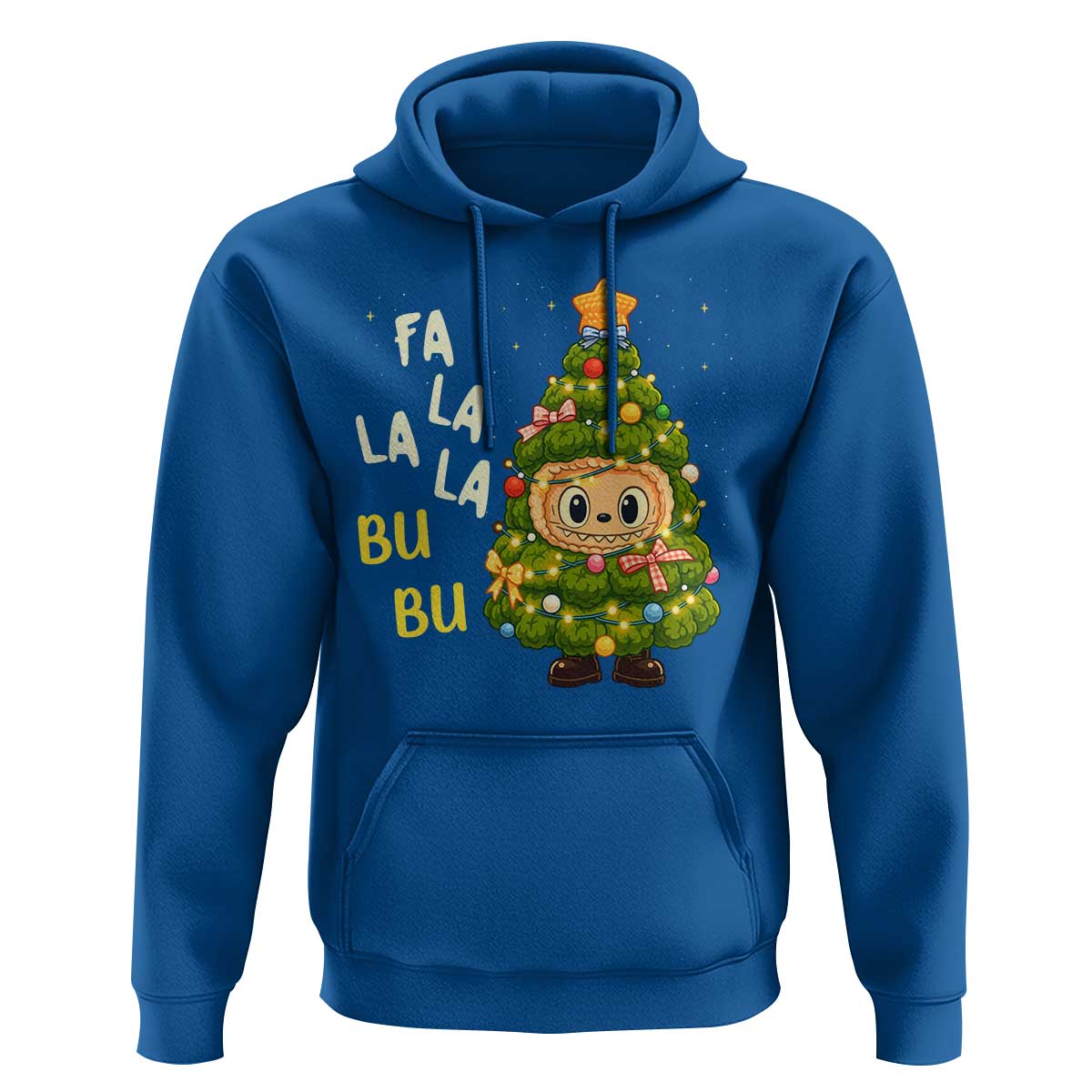 Funny Christmas Hoodie Fa La La La Bu Bu Xmas Song Kawaii Bubu - Wonder Print Shop