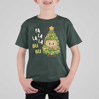 Funny Christmas T Shirt For Kid Fa La La La Bu Bu Xmas Song Kawaii Bubu - Wonder Print Shop