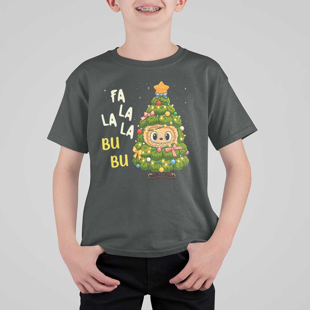 Funny Christmas T Shirt For Kid Fa La La La Bu Bu Xmas Song Kawaii Bubu - Wonder Print Shop