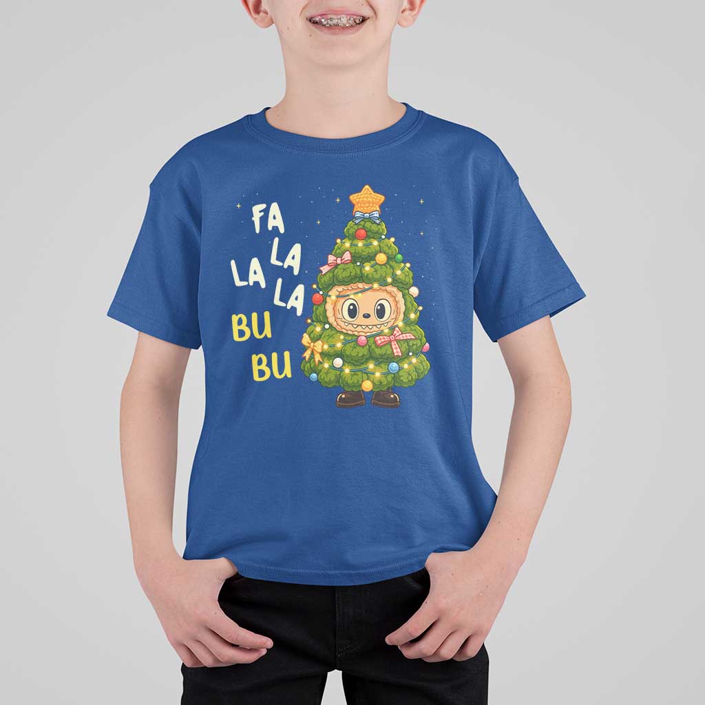 Funny Christmas T Shirt For Kid Fa La La La Bu Bu Xmas Song Kawaii Bubu - Wonder Print Shop