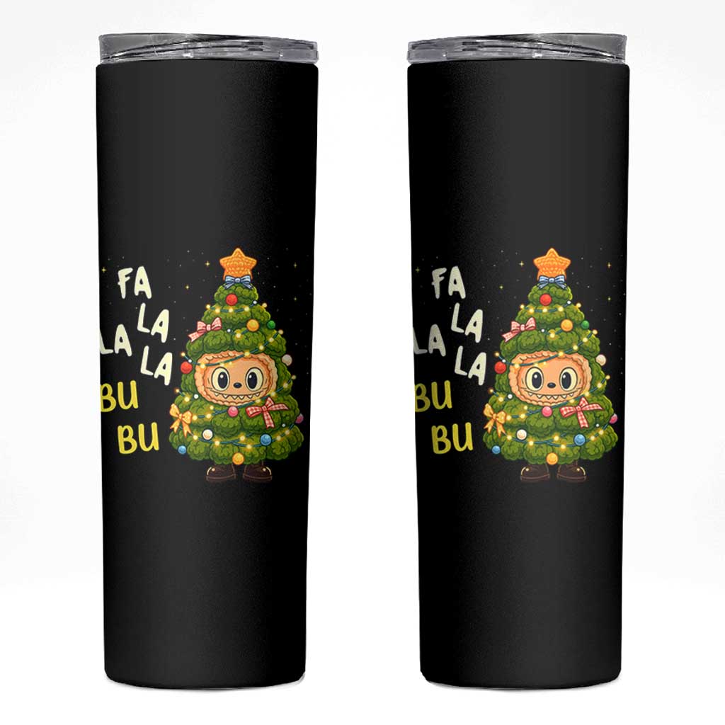 Funny Christmas Skinny Tumbler Fa La La La Bu Bu Xmas Song Kawaii Bubu - Wonder Print Shop