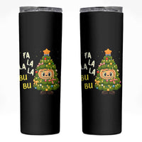 Funny Christmas Skinny Tumbler Fa La La La Bu Bu Xmas Song Kawaii Bubu - Wonder Print Shop