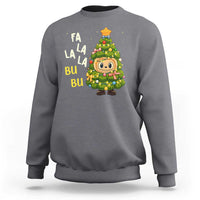 Funny Christmas Sweatshirt Fa La La La Bu Bu Xmas Song Kawaii Bubu - Wonder Print Shop