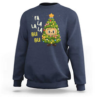 Funny Christmas Sweatshirt Fa La La La Bu Bu Xmas Song Kawaii Bubu - Wonder Print Shop