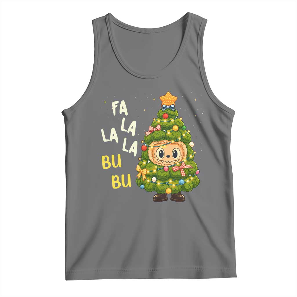 Funny Christmas Tank Top Fa La La La Bu Bu Xmas Song Kawaii Bubu - Wonder Print Shop