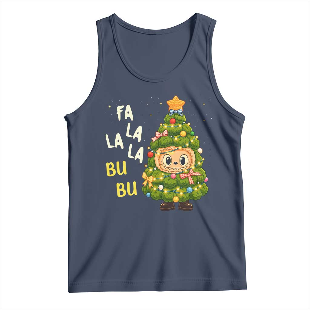 Funny Christmas Tank Top Fa La La La Bu Bu Xmas Song Kawaii Bubu - Wonder Print Shop