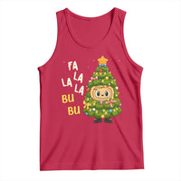Funny Christmas Tank Top Fa La La La Bu Bu Xmas Song Kawaii Bubu - Wonder Print Shop