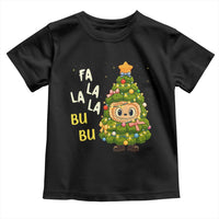Funny Christmas Toddler T Shirt Fa La La La Bu Bu Xmas Song Kawaii Bubu - Wonder Print Shop