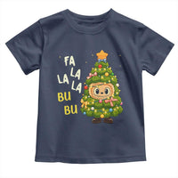 Funny Christmas Toddler T Shirt Fa La La La Bu Bu Xmas Song Kawaii Bubu - Wonder Print Shop