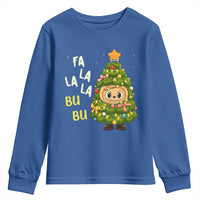 Funny Christmas Youth Sweatshirt Fa La La La Bu Bu Xmas Song Kawaii Bubu - Wonder Print Shop