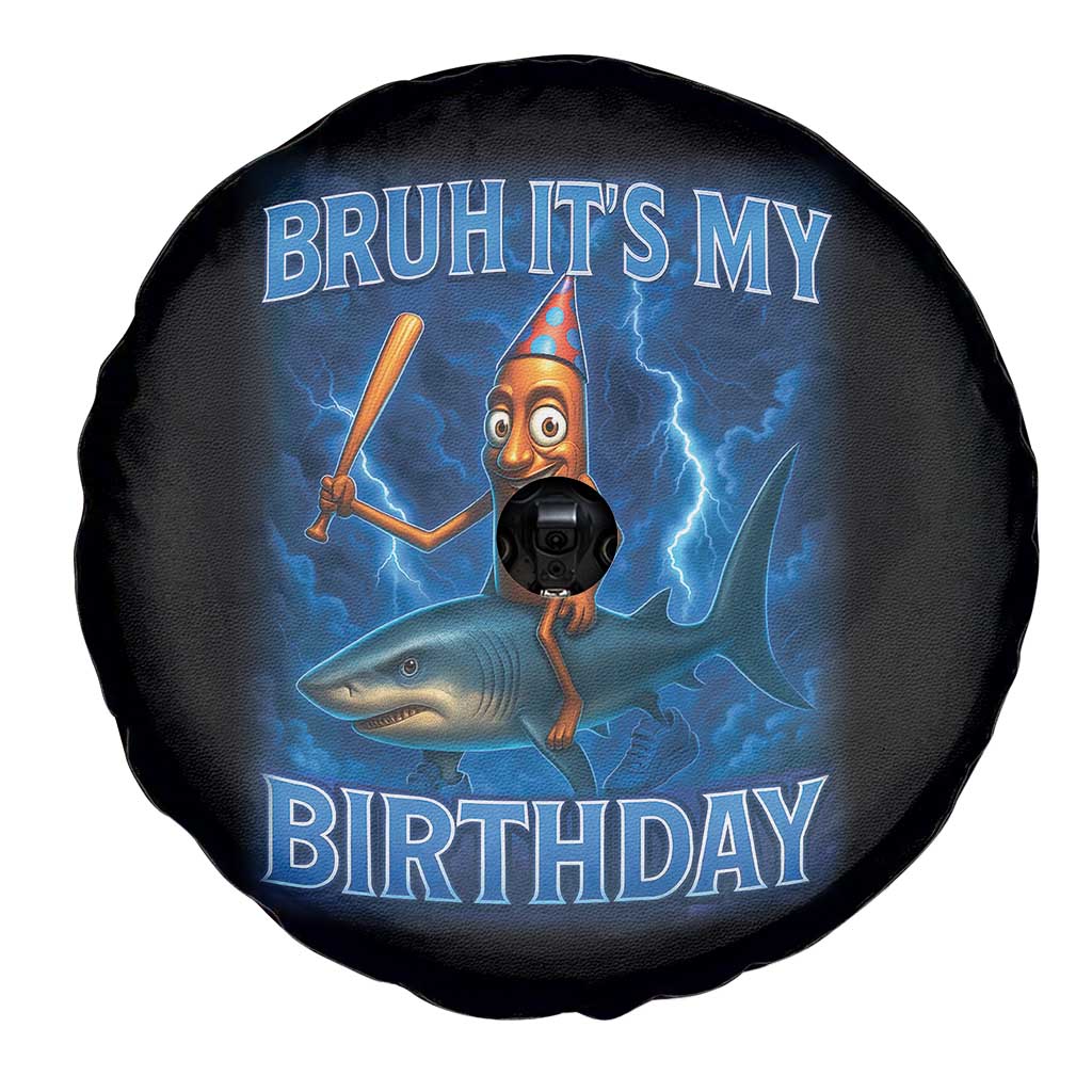 Bruh Its My Birthday Spare Tire Cover Italian Brainrot Meme Birthday Kids Family Party Bday - Wonder Print Shop