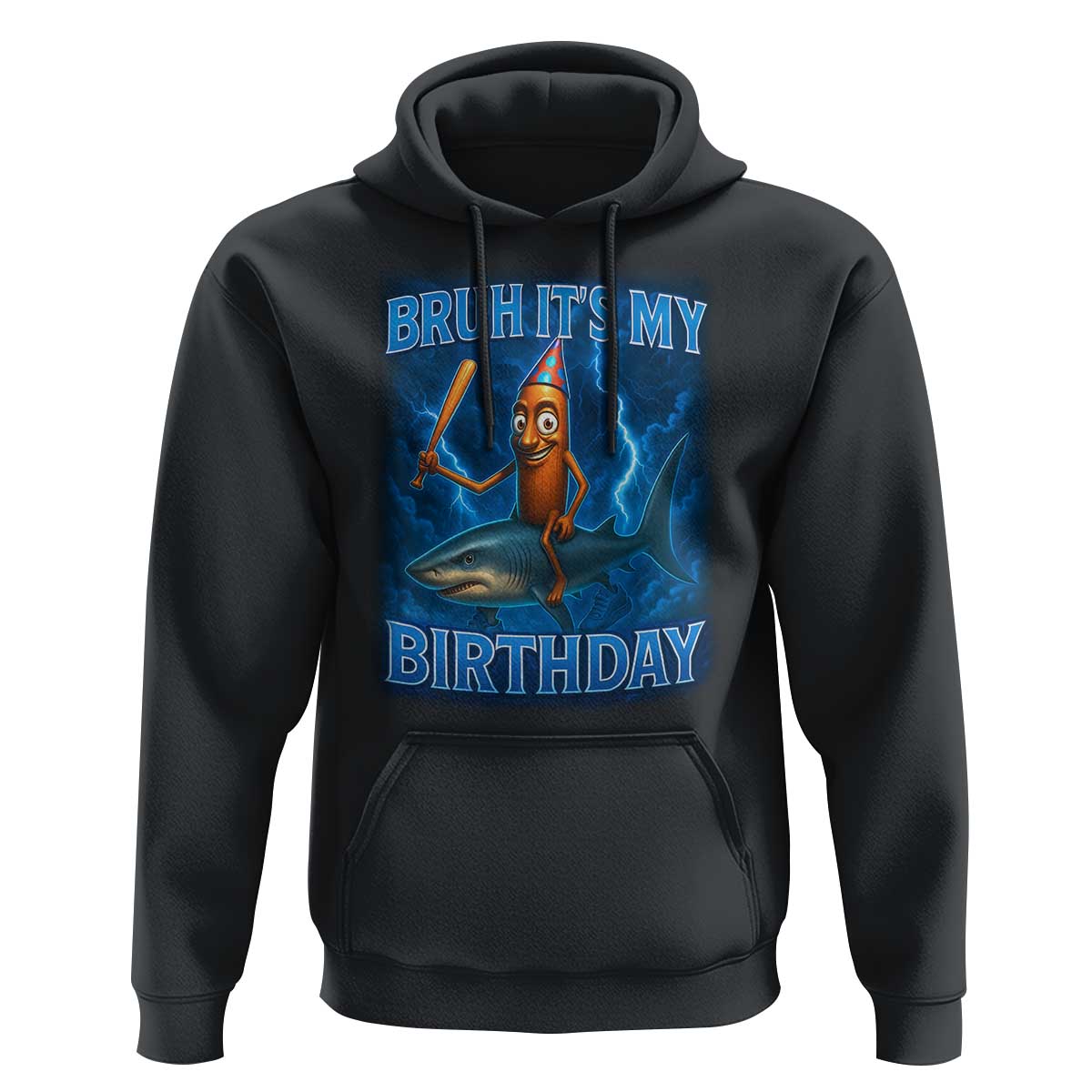 Bruh Its My Birthday Hoodie Italian Brainrot Meme Birthday Kids Family Party Bday - Wonder Print Shop