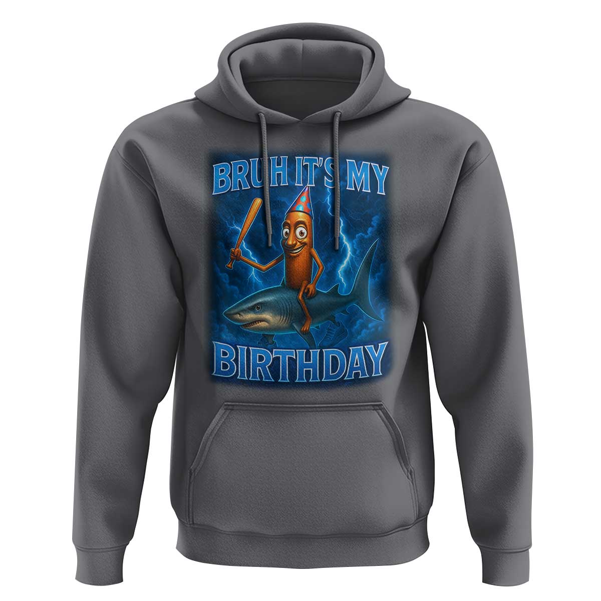 Bruh Its My Birthday Hoodie Italian Brainrot Meme Birthday Kids Family Party Bday - Wonder Print Shop