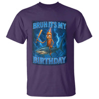 Bruh Its My Birthday T Shirt Italian Brainrot Meme Birthday Kids Family Party Bday - Wonder Print Shop
