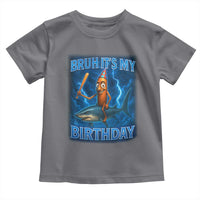 Bruh Its My Birthday Toddler T Shirt Italian Brainrot Meme Birthday Kids Family Party Bday - Wonder Print Shop