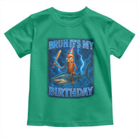 Bruh Its My Birthday Toddler T Shirt Italian Brainrot Meme Birthday Kids Family Party Bday - Wonder Print Shop