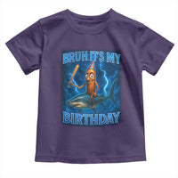 Bruh Its My Birthday Toddler T Shirt Italian Brainrot Meme Birthday Kids Family Party Bday - Wonder Print Shop