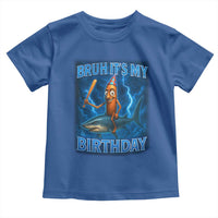 Bruh Its My Birthday Toddler T Shirt Italian Brainrot Meme Birthday Kids Family Party Bday - Wonder Print Shop