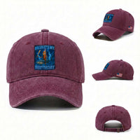 Bruh Its My Birthday Washed Cotton Baseball Cap Italian Brainrot Meme Birthday Kids Family Party Bday