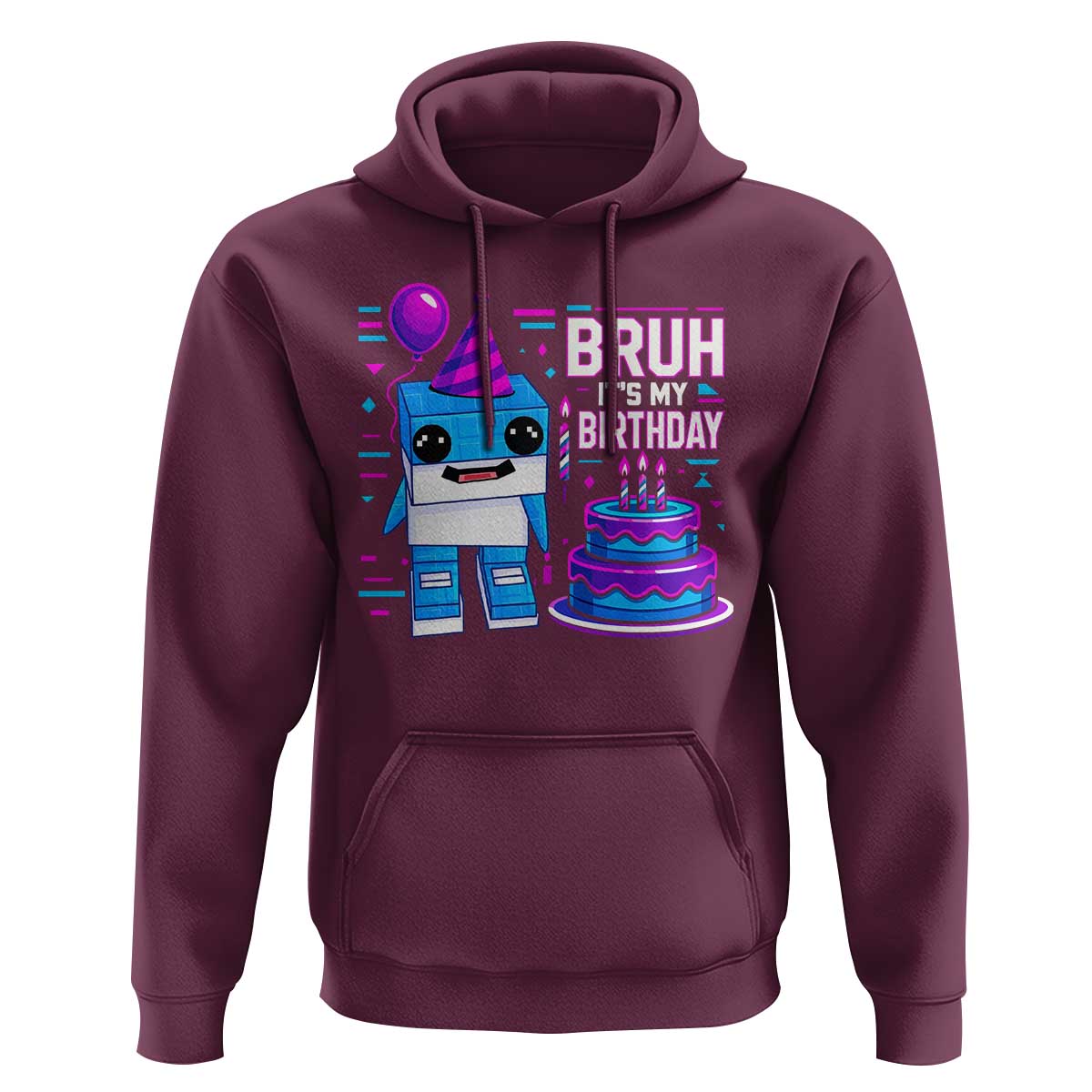 Bruh Its My Birthday Hoodie Italian Brainrot Meme Family Party Bday Los Tralaleritos - Wonder Print Shop