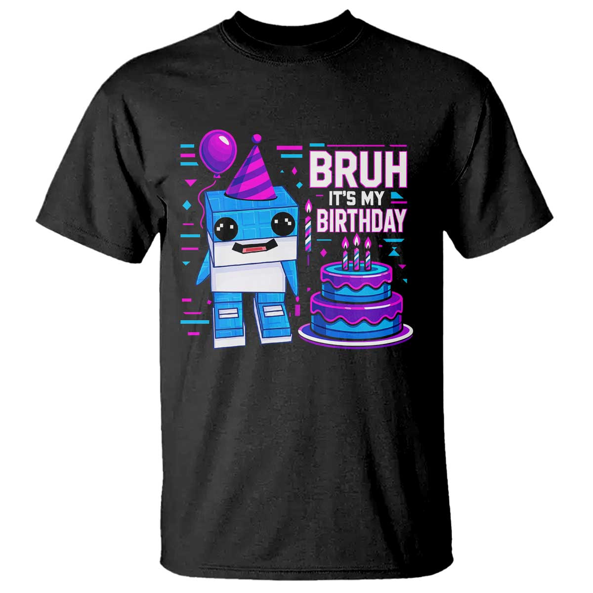 Bruh Its My Birthday T Shirt Italian Brainrot Meme Family Party Bday Los Tralaleritos - Wonder Print Shop