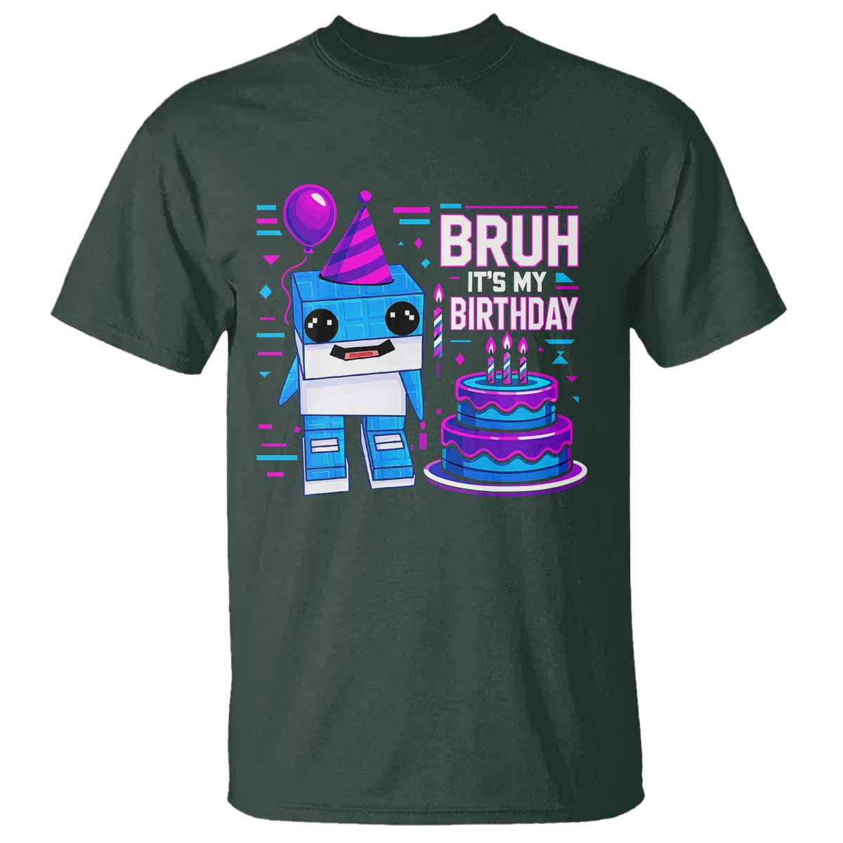 Bruh Its My Birthday T Shirt Italian Brainrot Meme Family Party Bday Los Tralaleritos - Wonder Print Shop