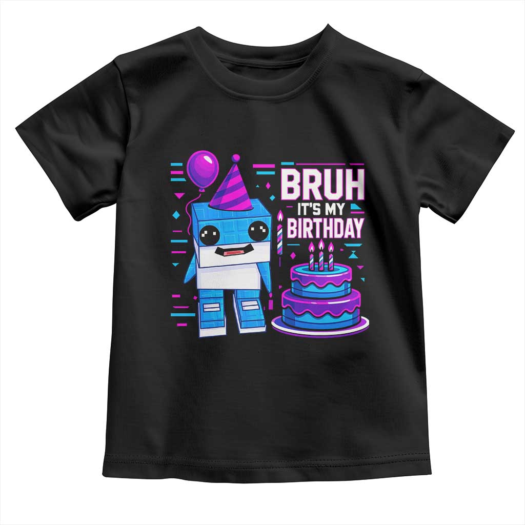 Bruh Its My Birthday Toddler T Shirt Italian Brainrot Meme Family Party Bday Los Tralaleritos - Wonder Print Shop