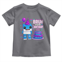 Bruh Its My Birthday Toddler T Shirt Italian Brainrot Meme Family Party Bday Los Tralaleritos - Wonder Print Shop
