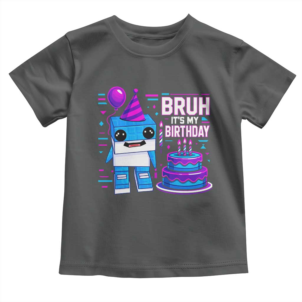 Bruh Its My Birthday Toddler T Shirt Italian Brainrot Meme Family Party Bday Los Tralaleritos - Wonder Print Shop