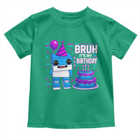 Bruh Its My Birthday Toddler T Shirt Italian Brainrot Meme Family Party Bday Los Tralaleritos - Wonder Print Shop