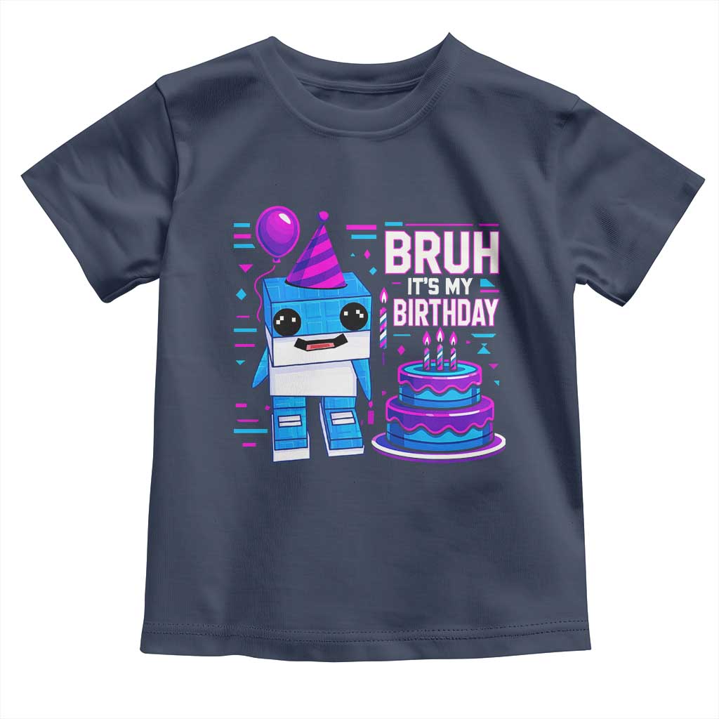 Bruh Its My Birthday Toddler T Shirt Italian Brainrot Meme Family Party Bday Los Tralaleritos - Wonder Print Shop